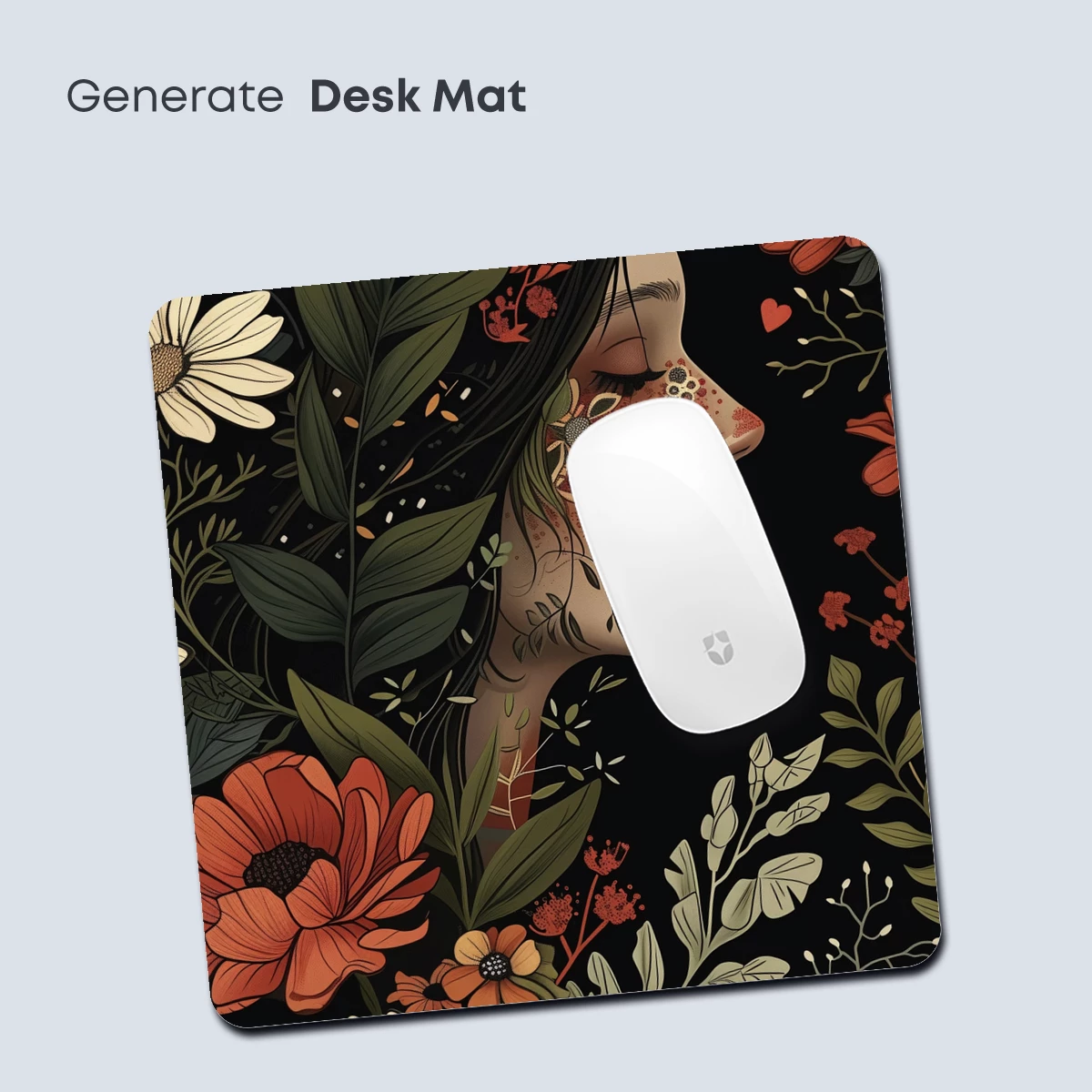 Floral Enchantment: Nature's Embrace in Artistic Profile - Image 4