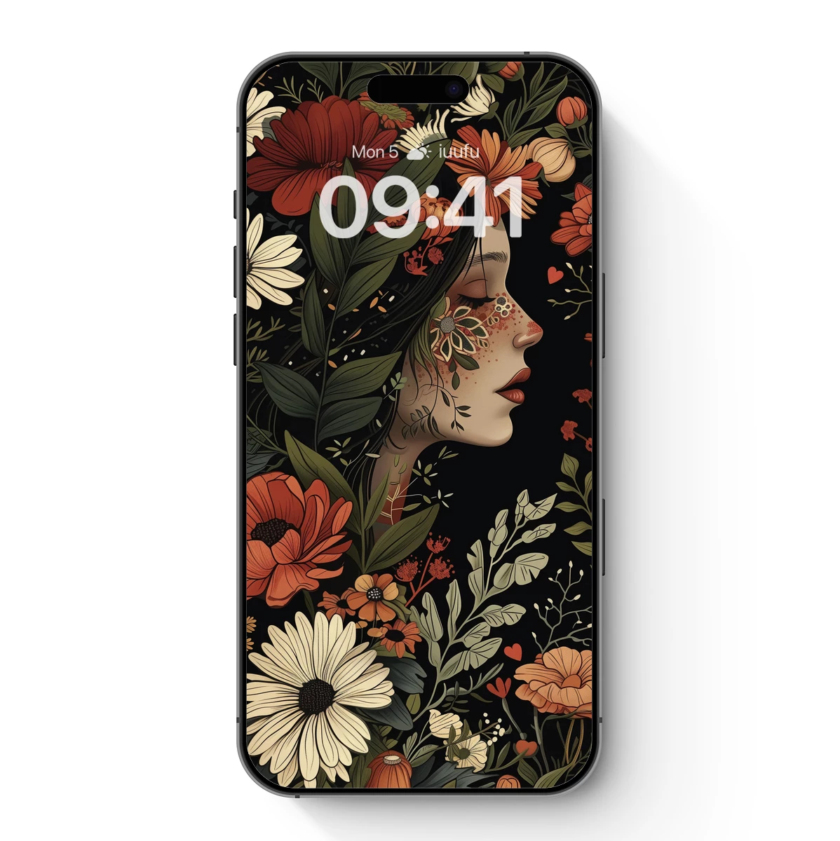 Floral Enchantment: Nature's Embrace in Artistic Profile