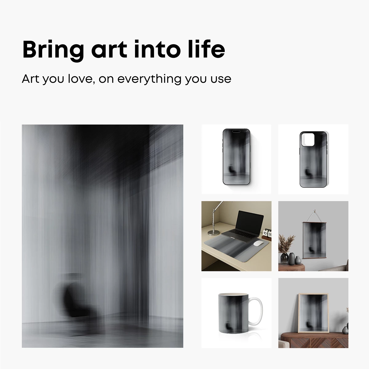 Blurred Solitude: Chair in Motion