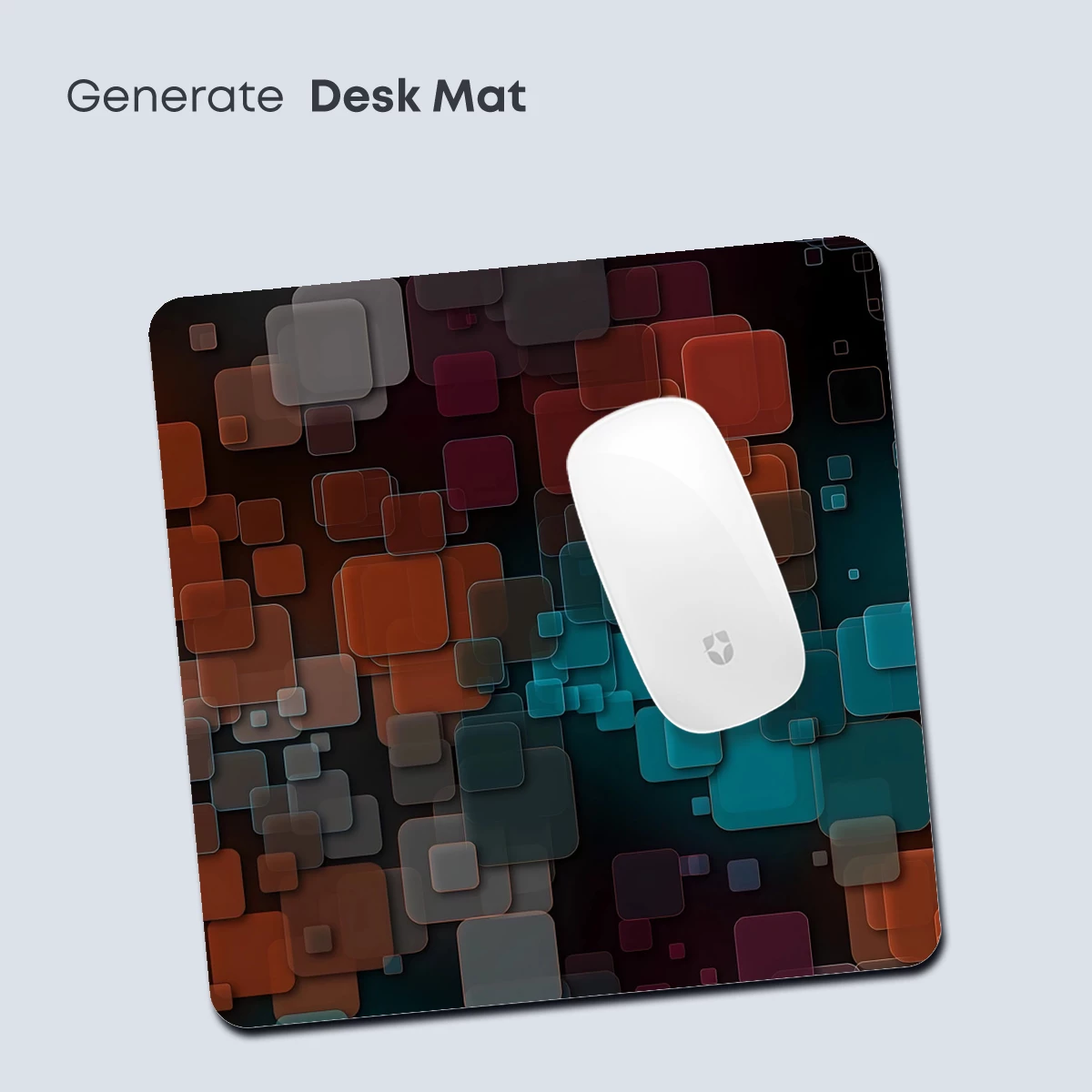 Geometric Symphony in Teal and Rust - Image 4