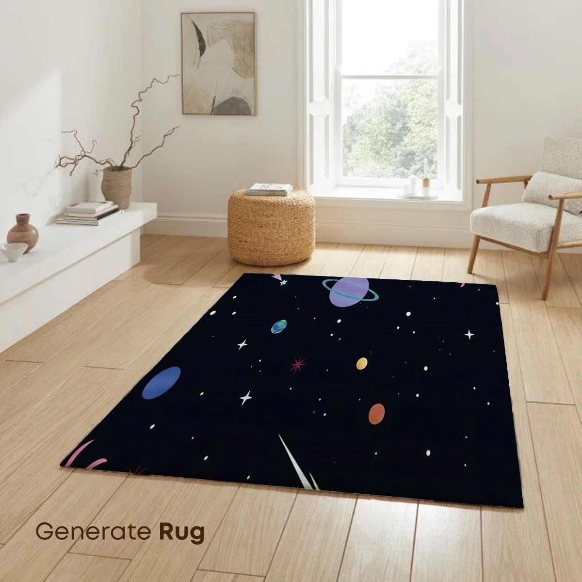 Cosmic Carnival: Playful Planets and Shooting Stars - Image 6