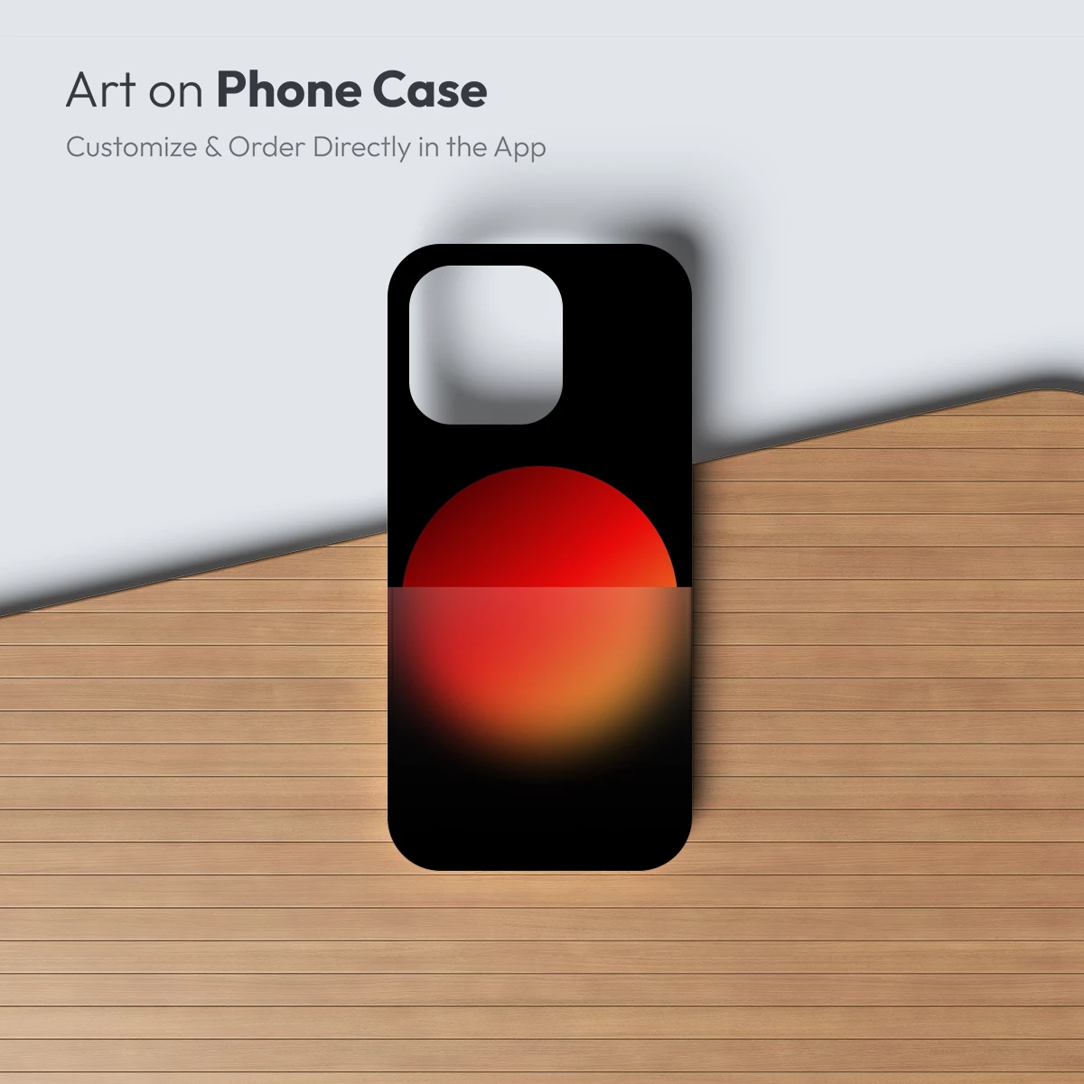 Eclipse of Solitude: Red Sun in Shadow - Image 3