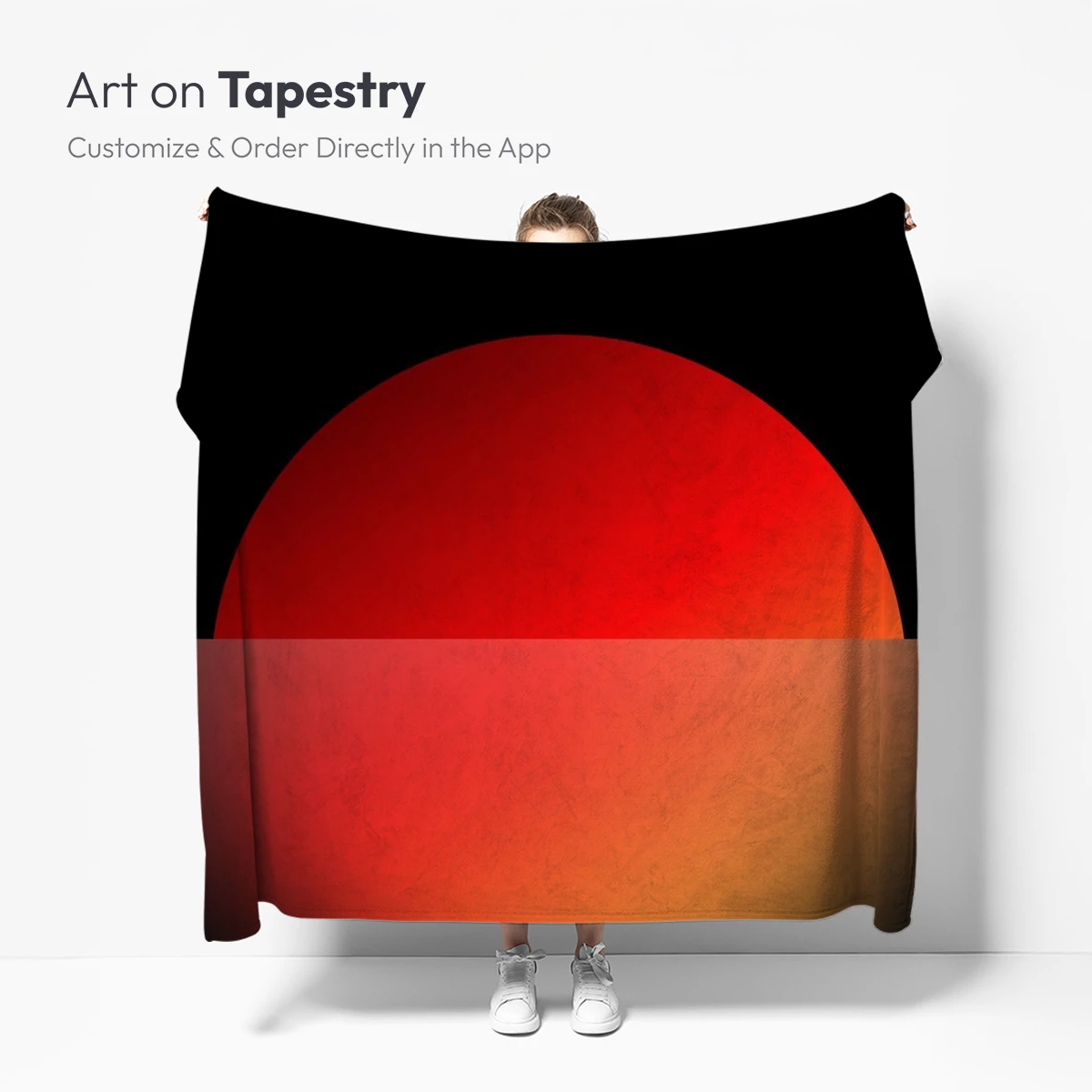 Eclipse of Solitude: Red Sun in Shadow - Image 5