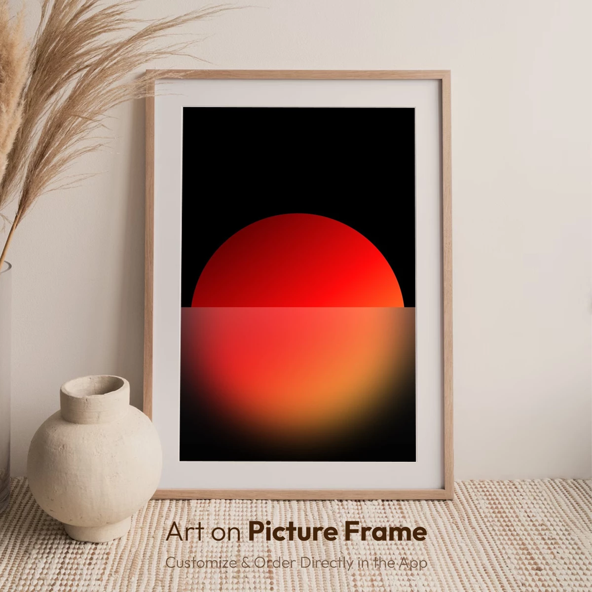 Eclipse of Solitude: Red Sun in Shadow - Image 7