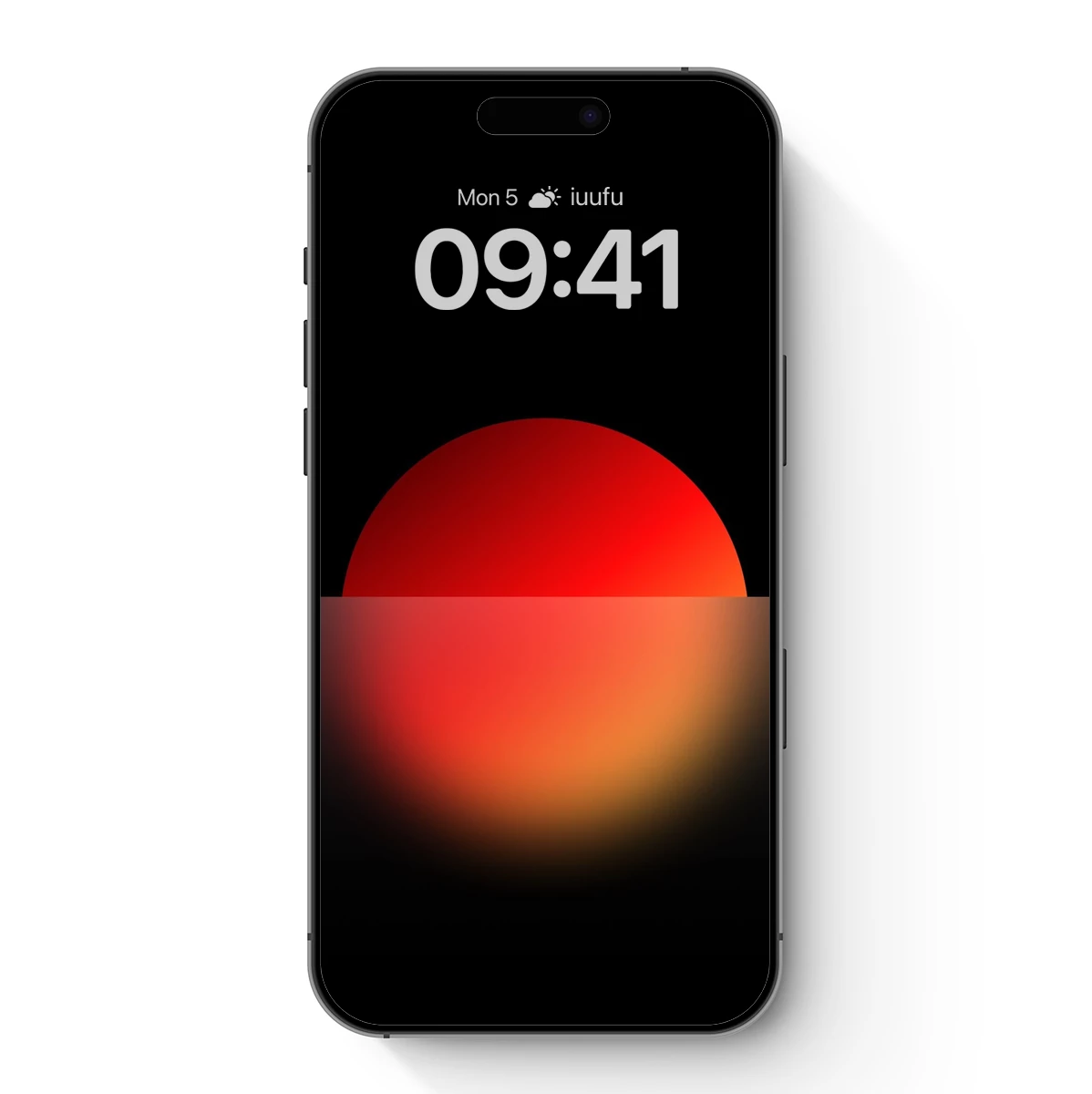 Eclipse of Solitude: Red Sun in Shadow