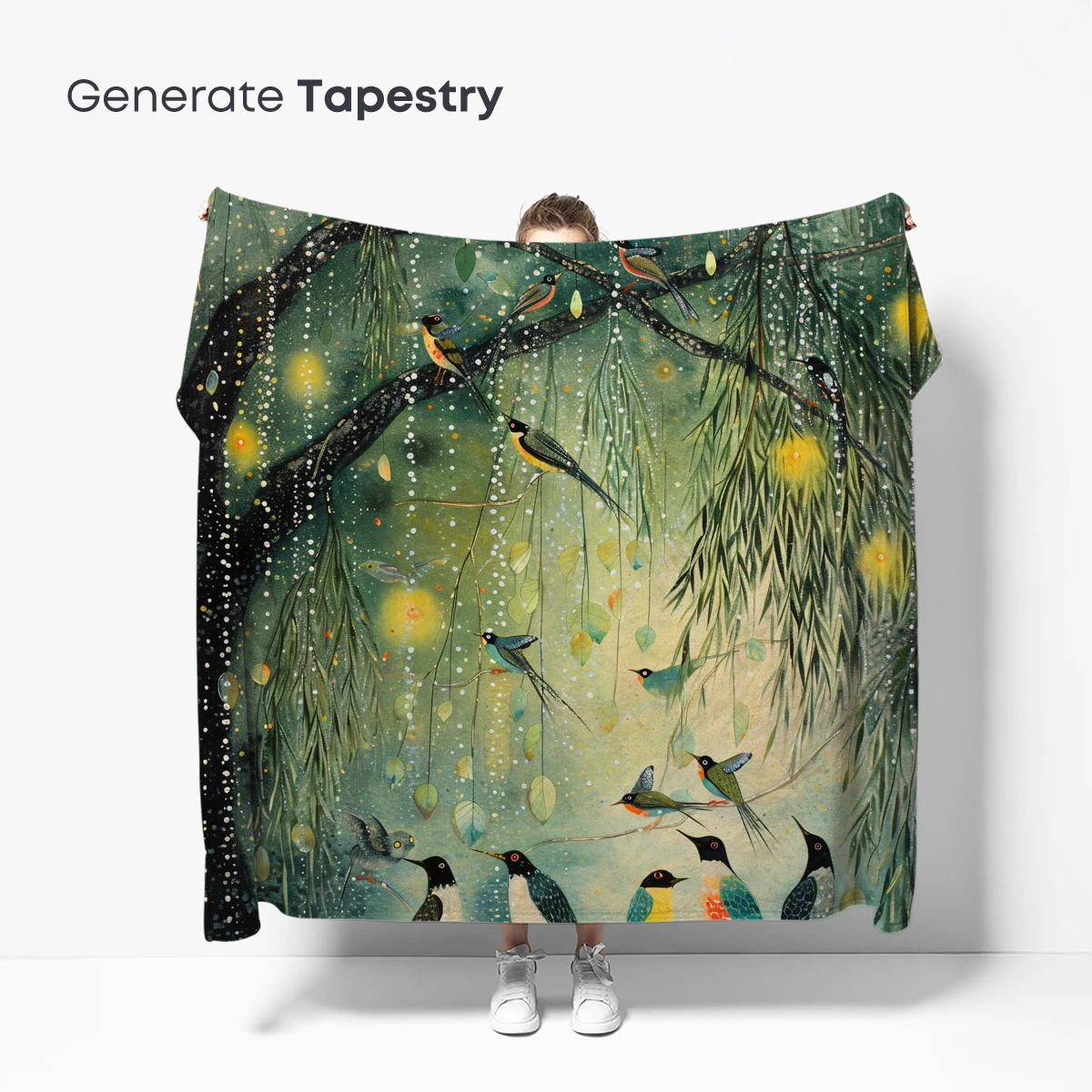 Enchanted Avian Symphony in Luminous Forest - Image 5