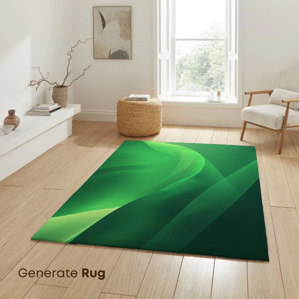 Ethereal Green Waves: A Digital Landscape Symphony - Image 6