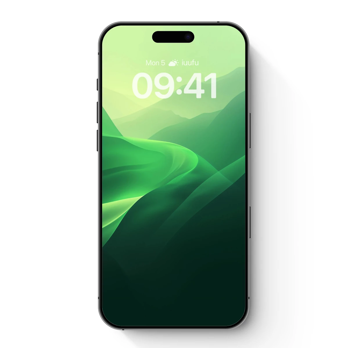 Ethereal Green Waves: A Digital Landscape Symphony