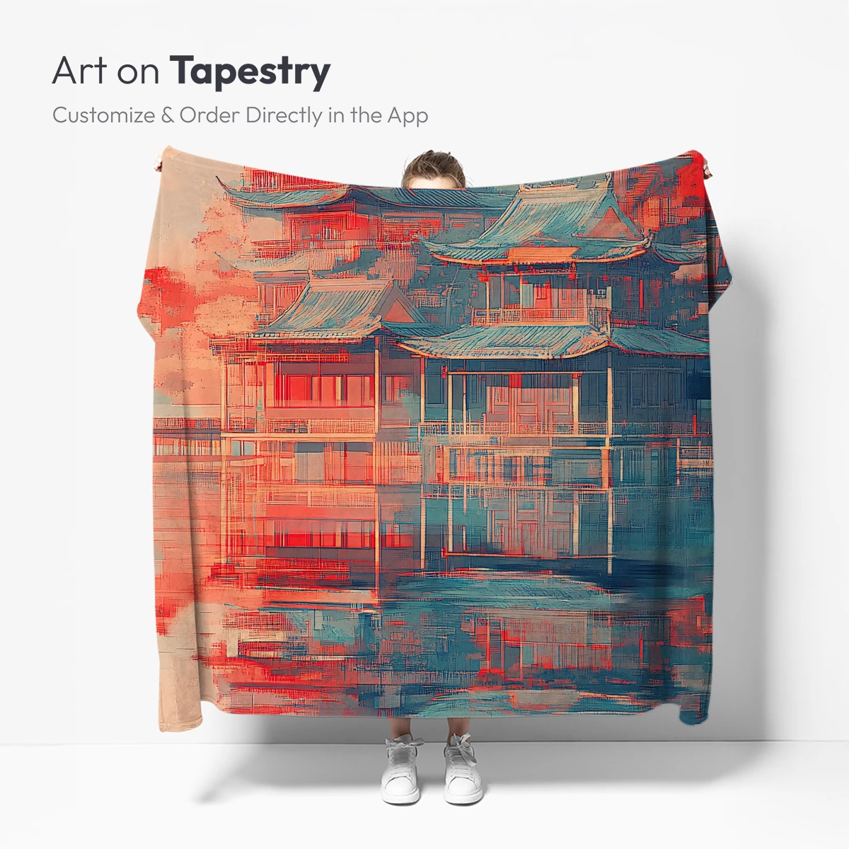 Ethereal Pagoda Reflections - Image 5