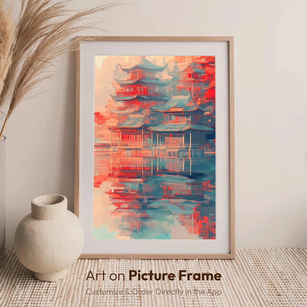 Ethereal Pagoda Reflections - Image 7