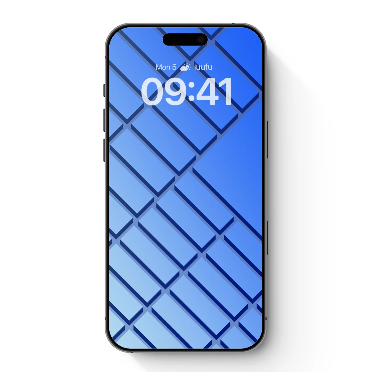 Blue Geometric Lattice: A Digital Abstract Symphony