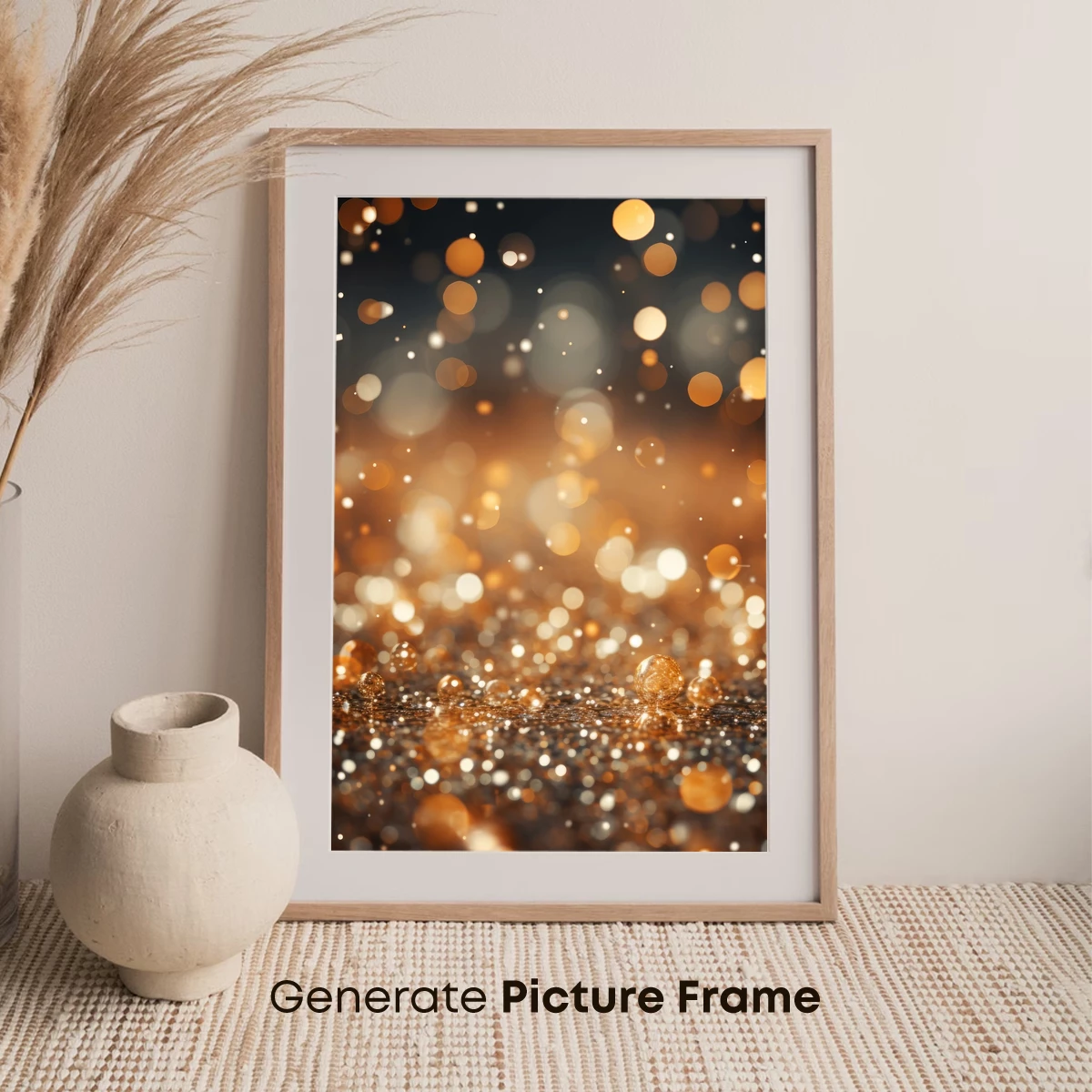 Golden Bokeh Symphony: A Radiant Dreamscape - Image 7