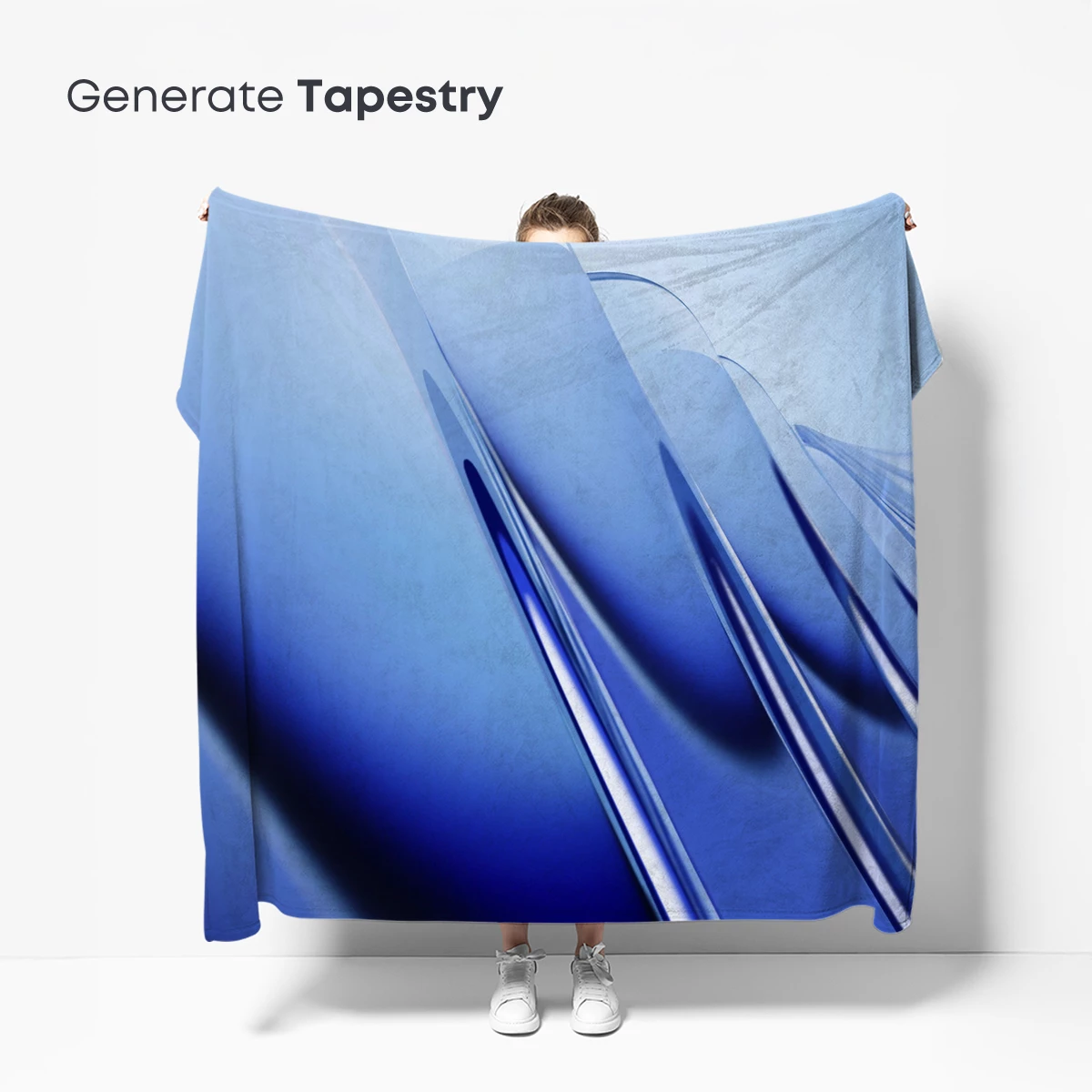 Blue Gradient Elegance: Abstract Flow Lines - Image 5