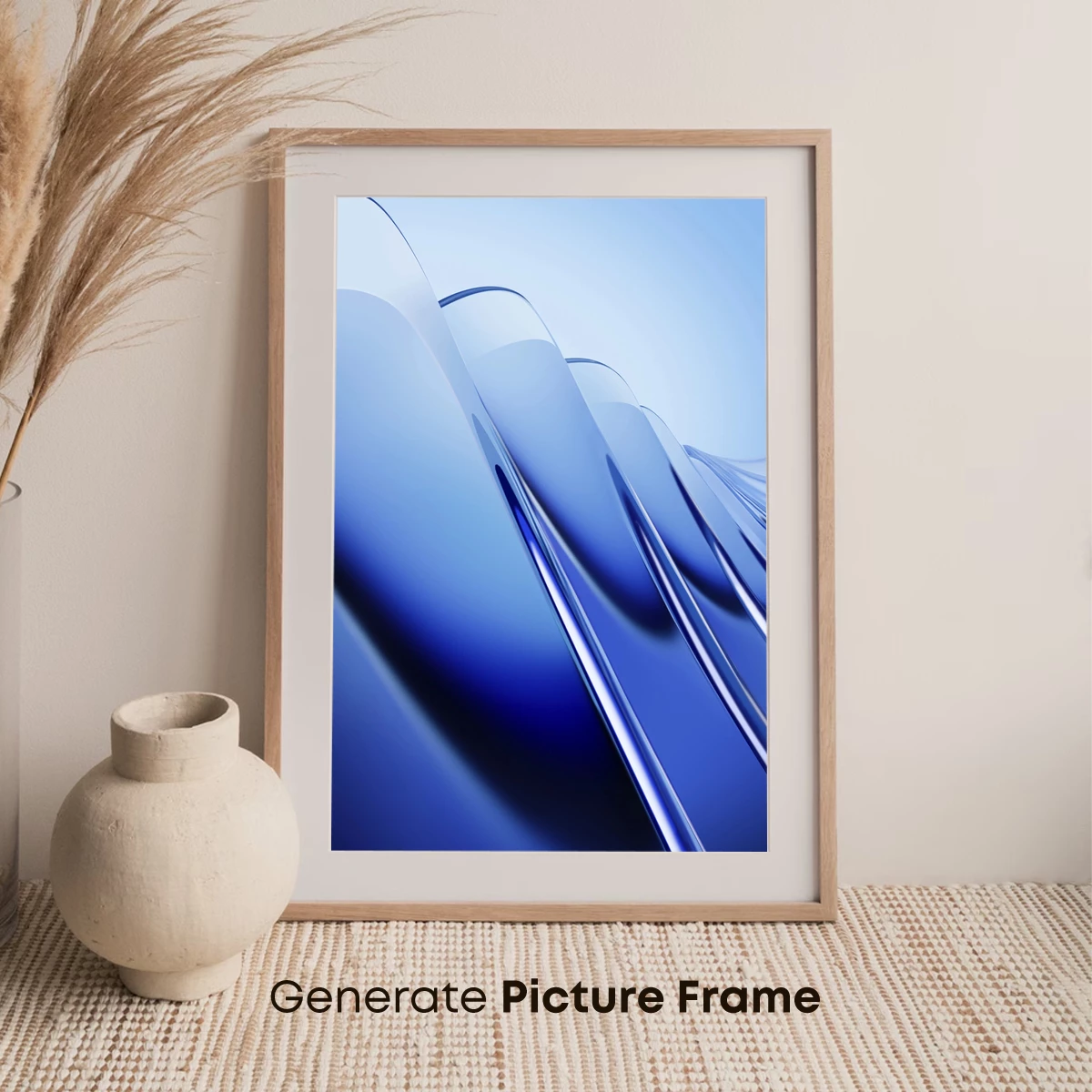 Blue Gradient Elegance: Abstract Flow Lines - Image 7
