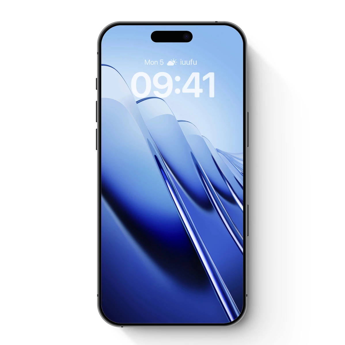 Blue Gradient Elegance: Abstract Flow Lines