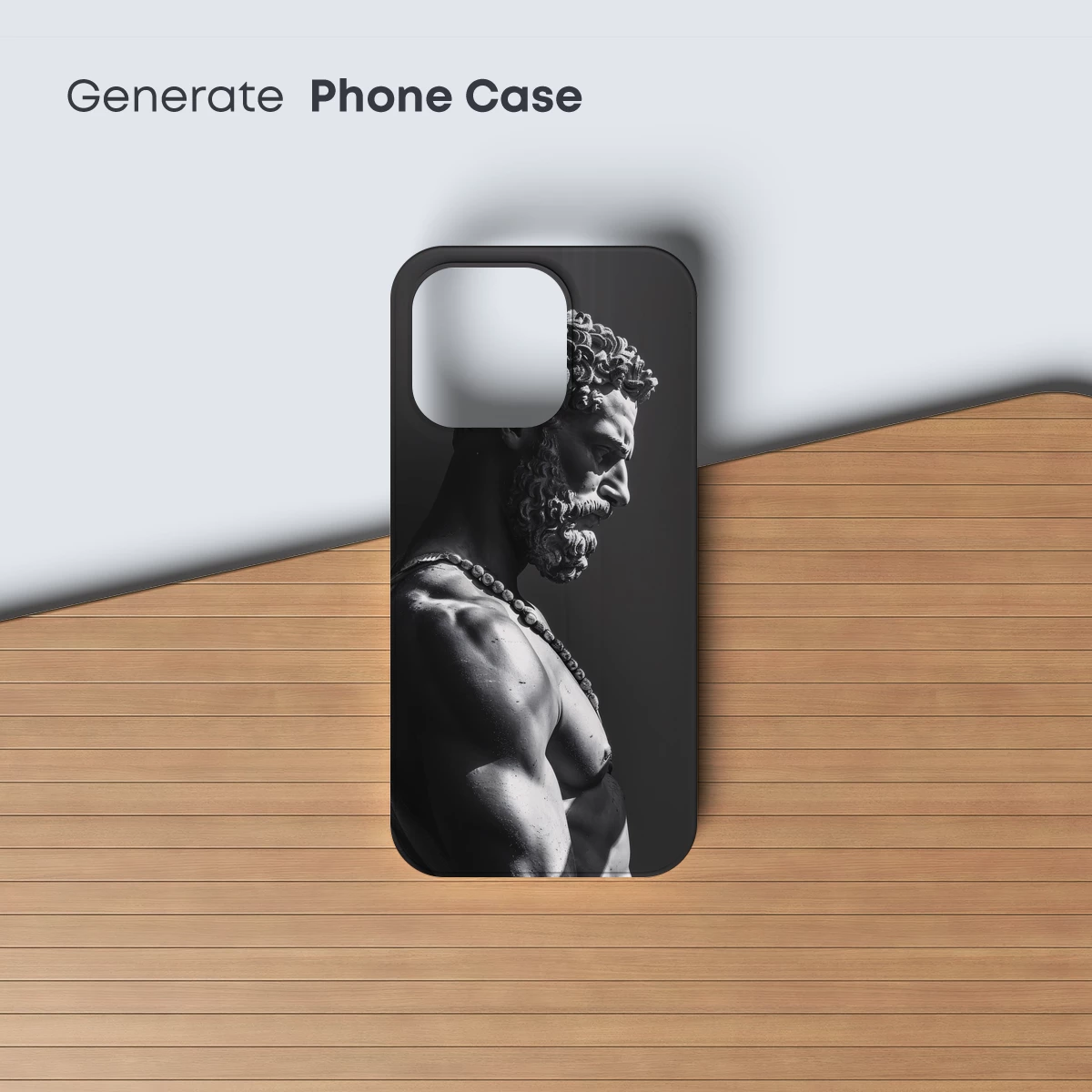 Classical Sculpture in Monochrome: Muscular Form and Beaded Detail - Image 3