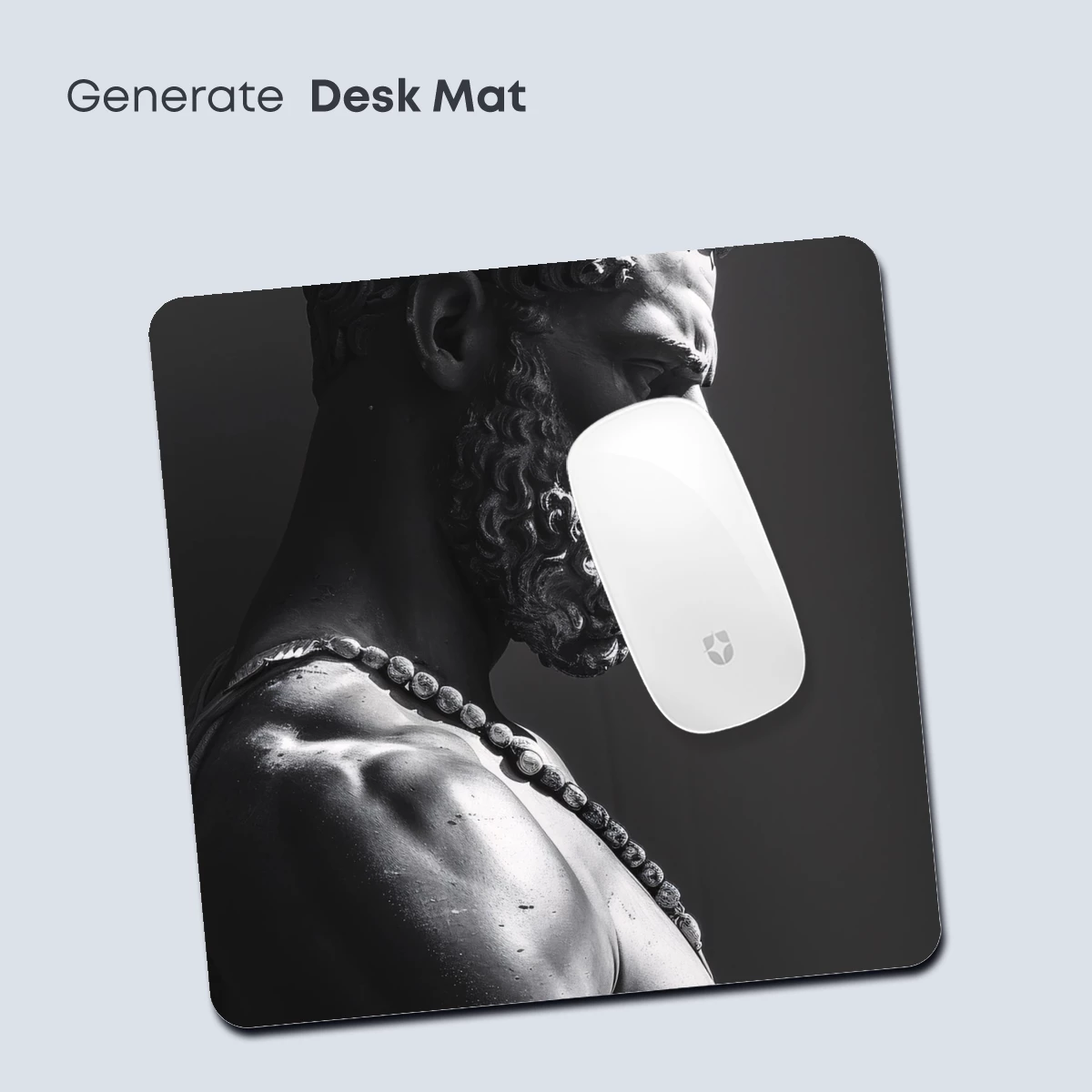 Classical Sculpture in Monochrome: Muscular Form and Beaded Detail - Image 4