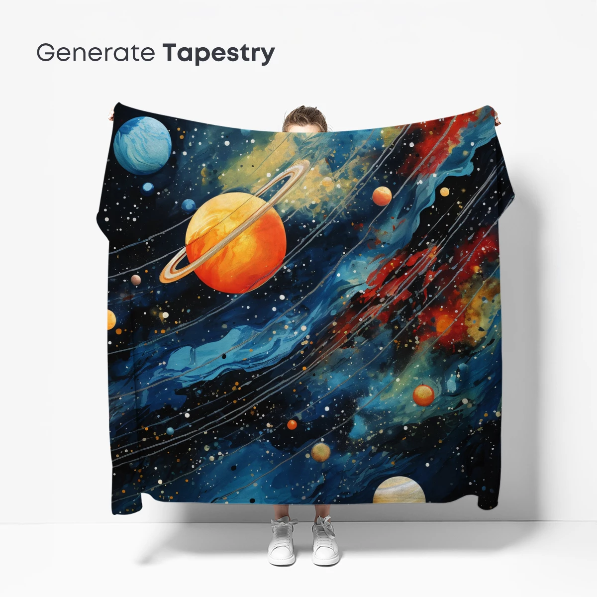 Cosmic Symphony: Planetary Dance in Abstract Space - Image 5