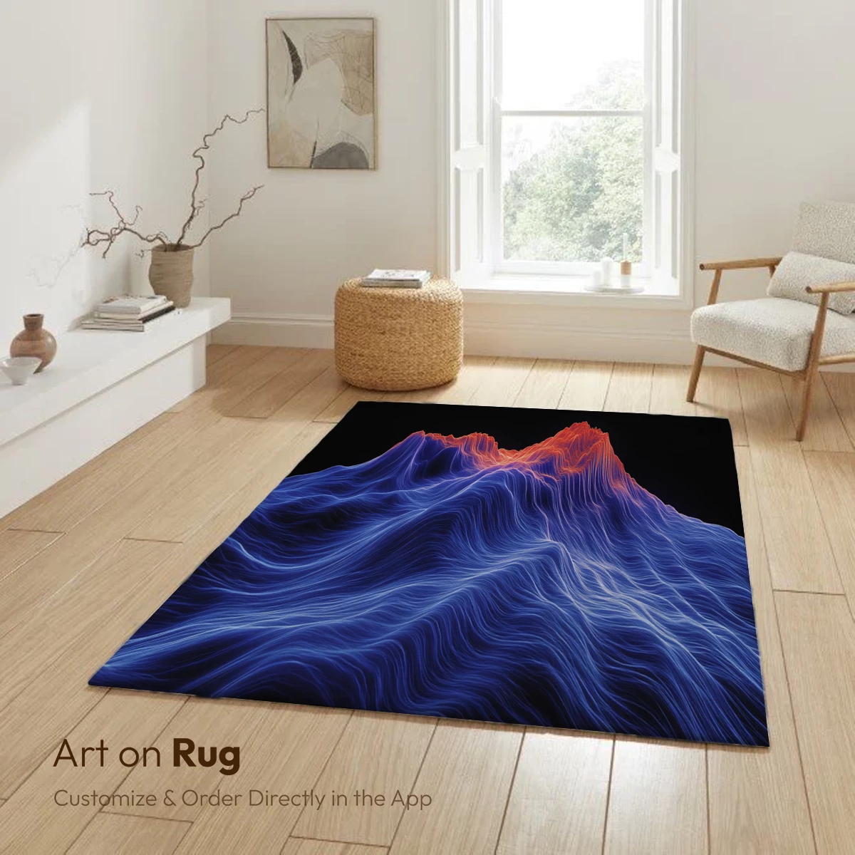 Neon Peaks: Futuristic Mountain Landscape - Image 6