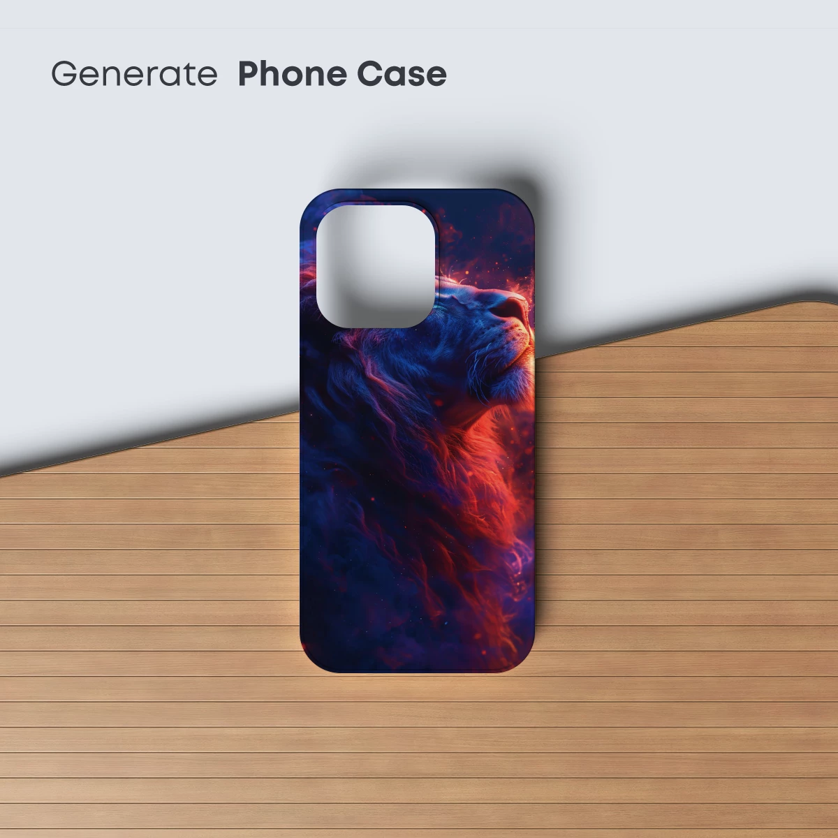 Cosmic Lion: Fiery Mane in Nebula Depths - Image 3