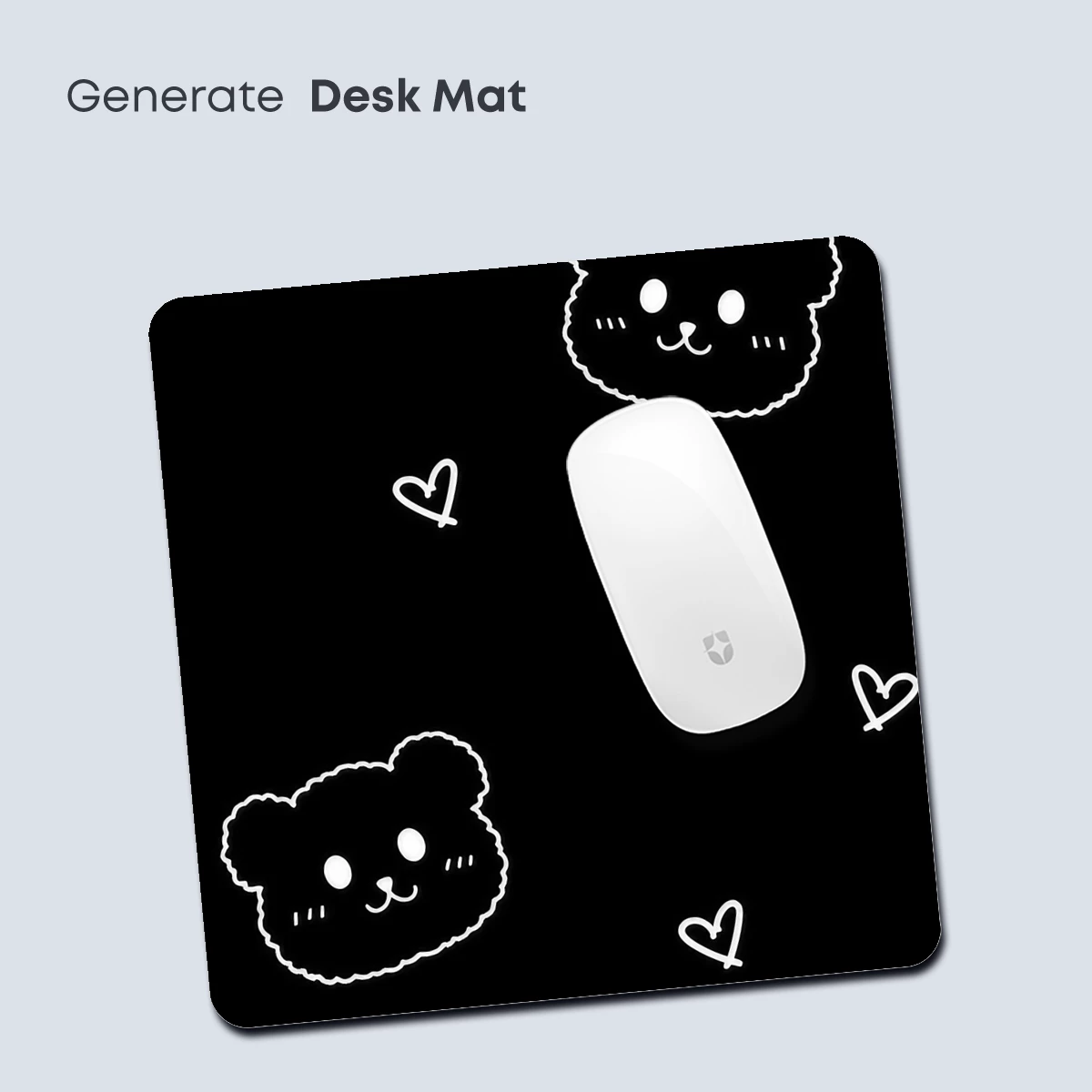 Cute Bears in Night Sky: Whimsical Hearts and Stars - Image 4