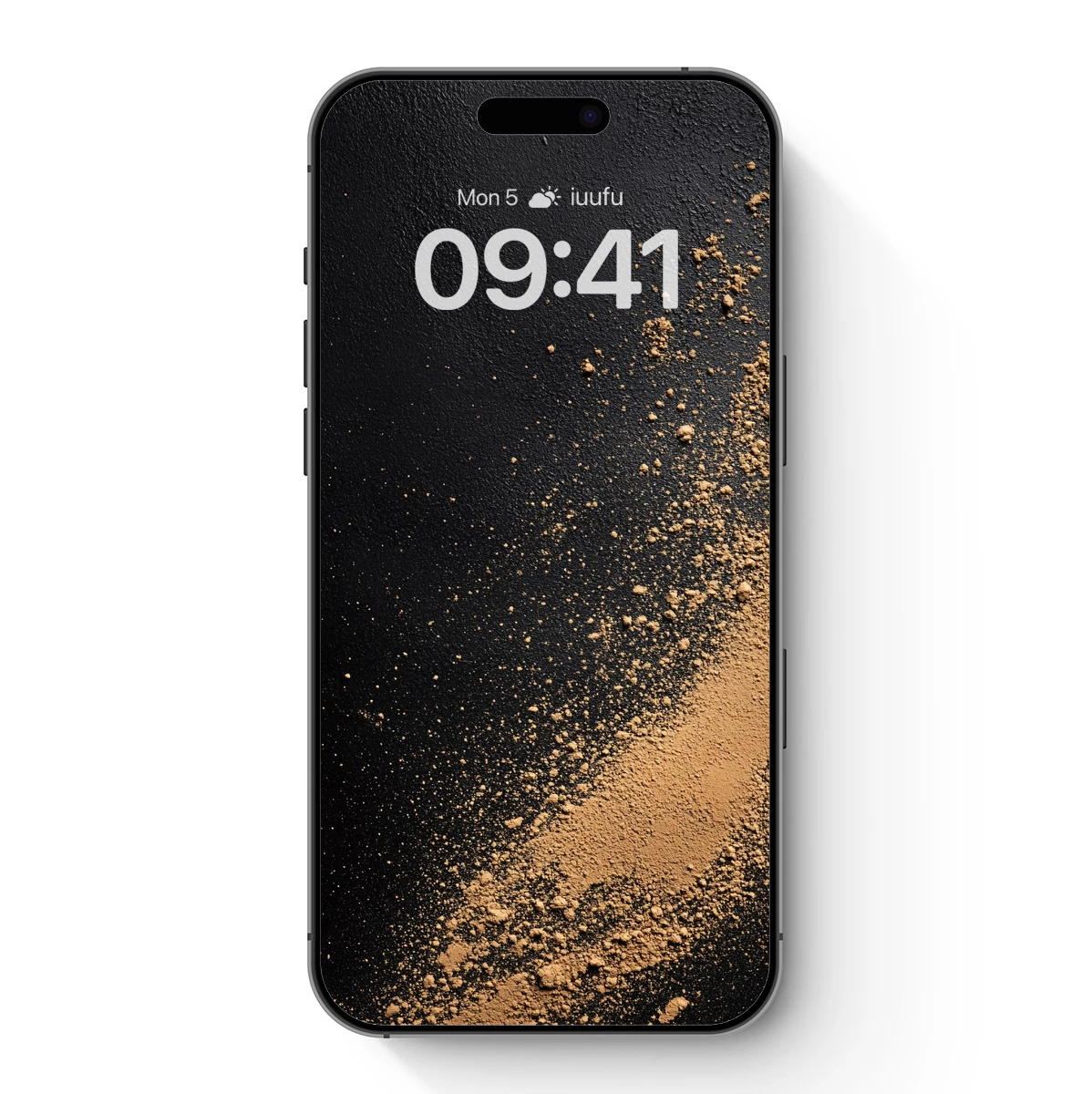 Golden Dust on Midnight Canvas