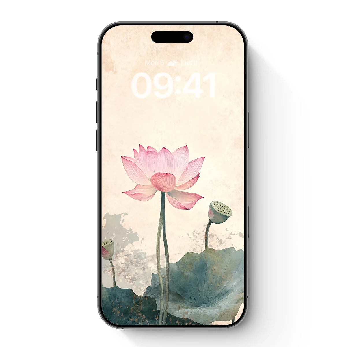 Elegant Lotus Bloom: Watercolor Harmony