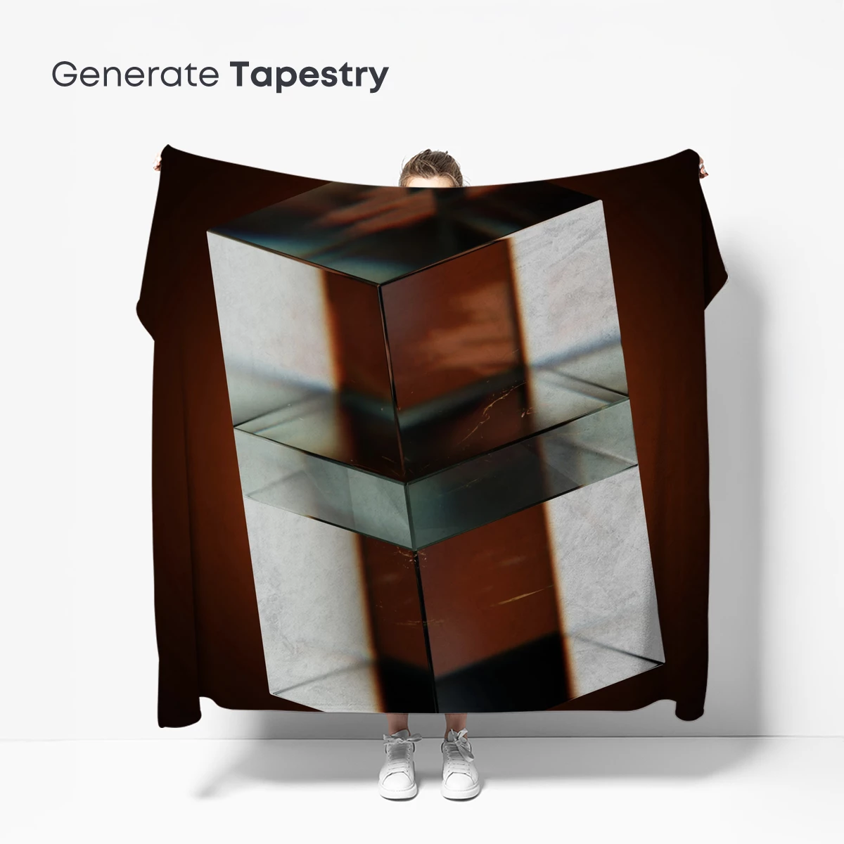 Crystal Cube Reflections: A Study in Light and Geometry - Image 5