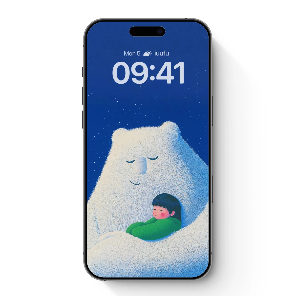 Cozy Night Embrace: Bear and Child Dreaming Cozy Night Embrace: Bear and Child Dreaming