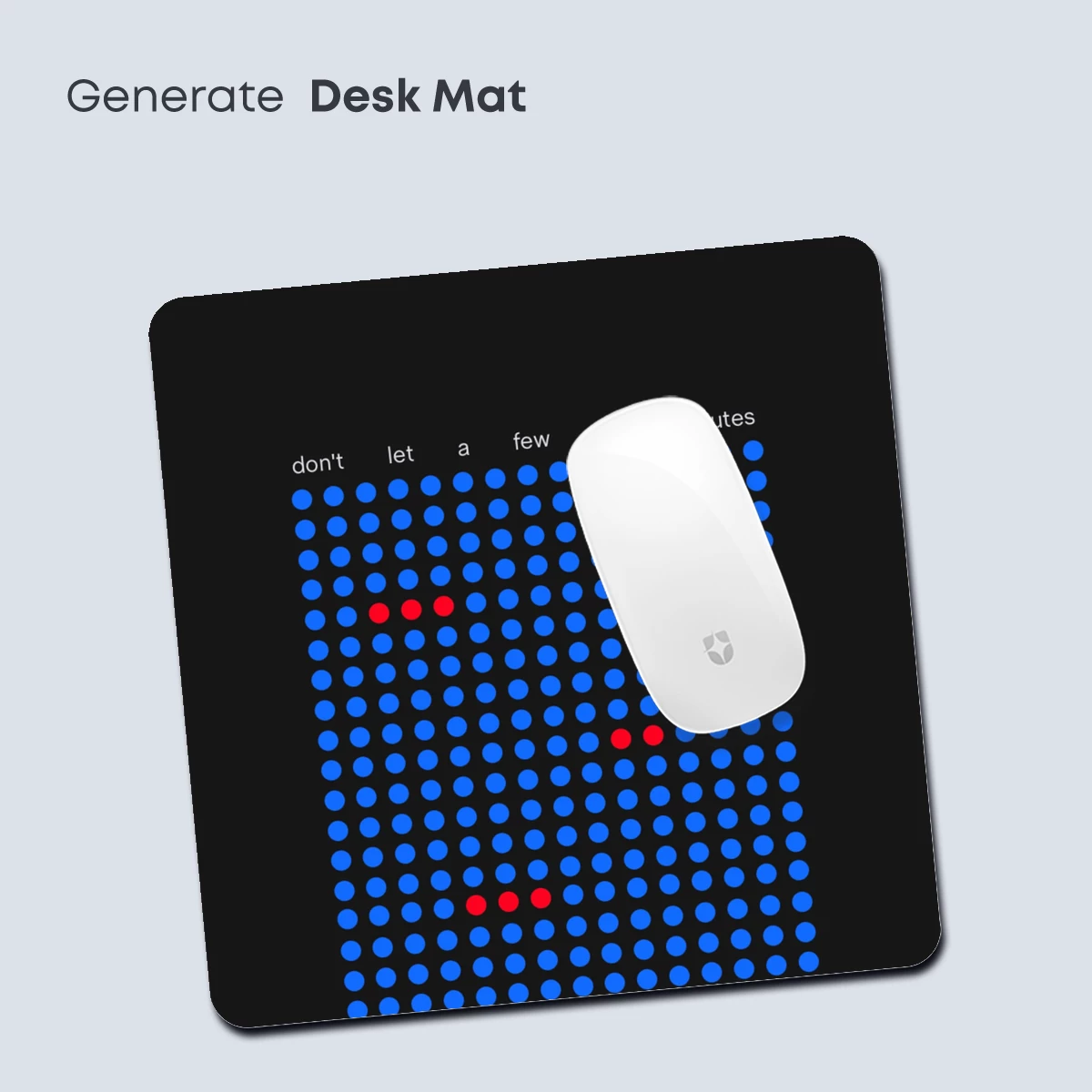 Blue Grid Elegance: Red Dots Interrupting Order - Image 4