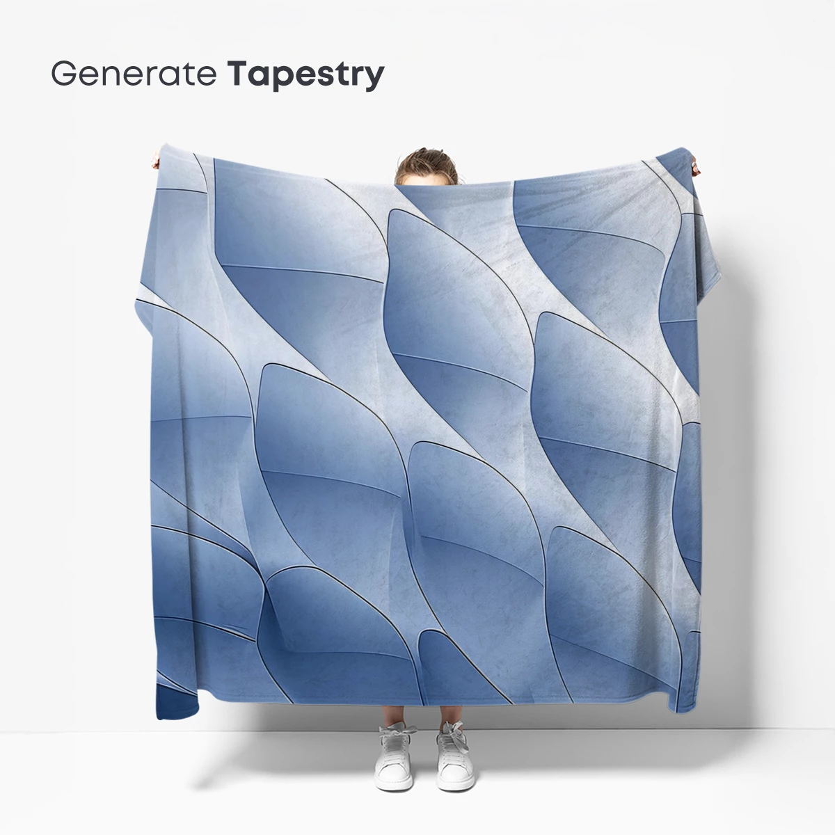 Fluid Geometry: Abstract Blue Waves - Image 5