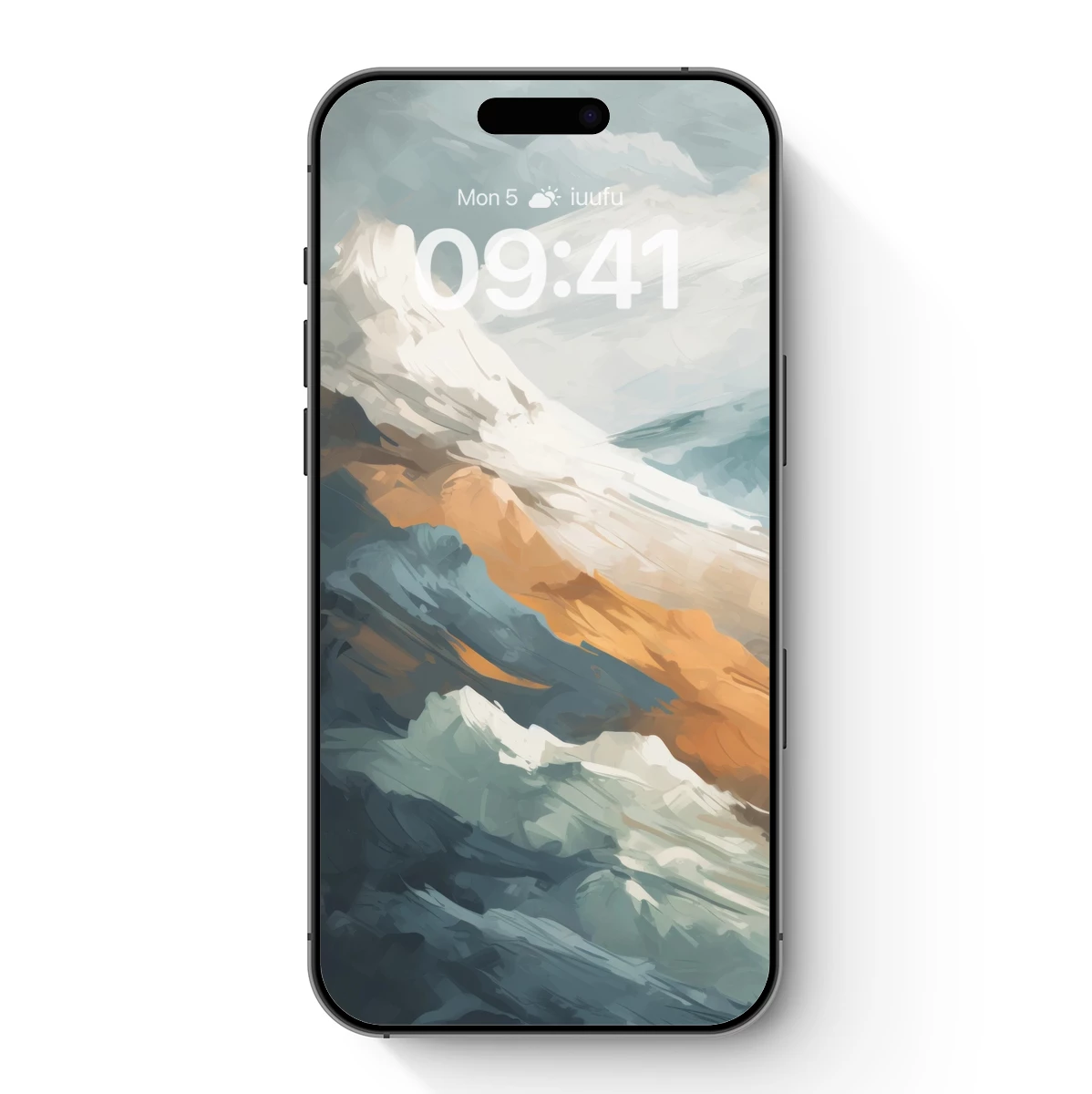 Abstract Mountain Odyssey: Fusion of Peaks and Palette