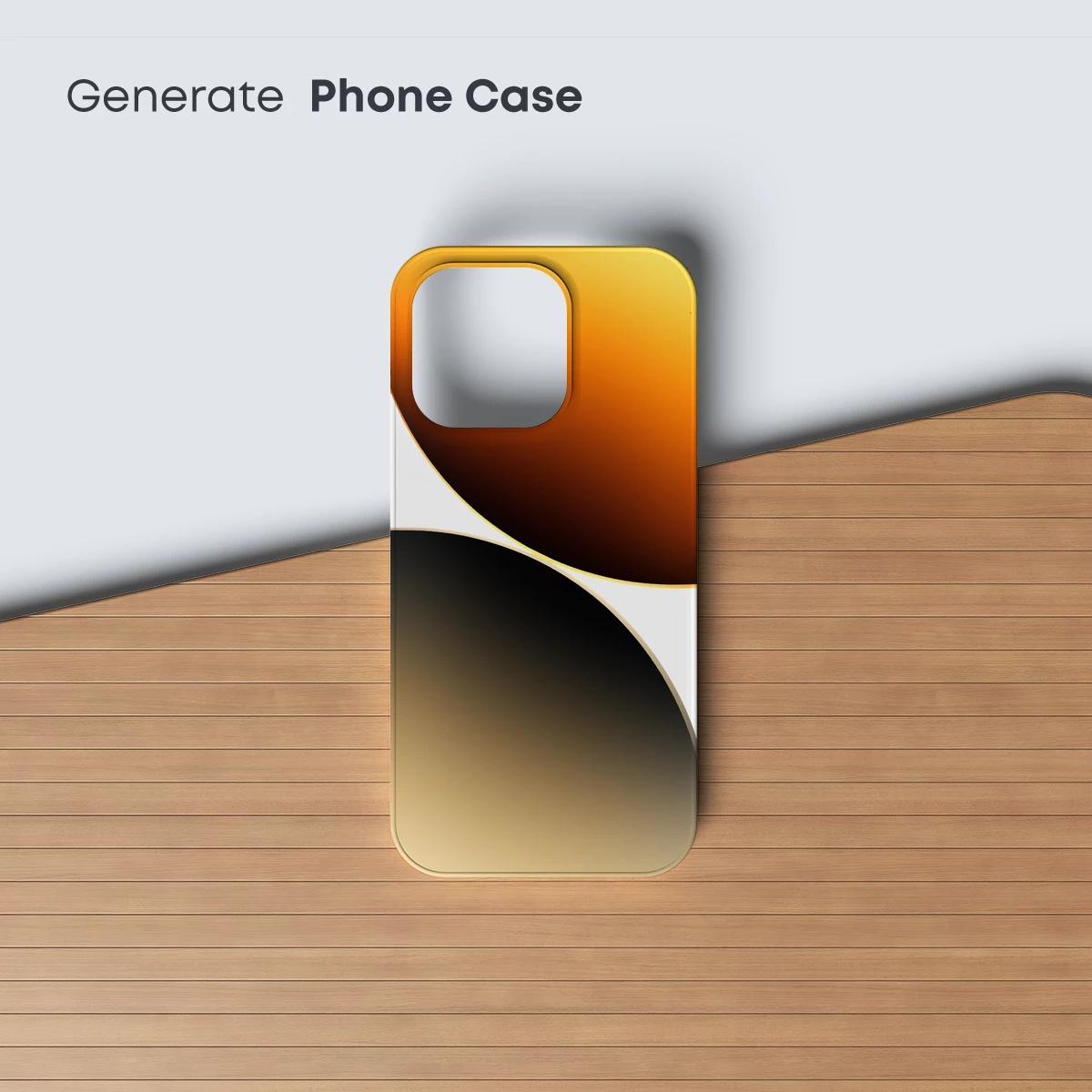 Golden Eclipse: Abstract Gradient Harmony - Image 3
