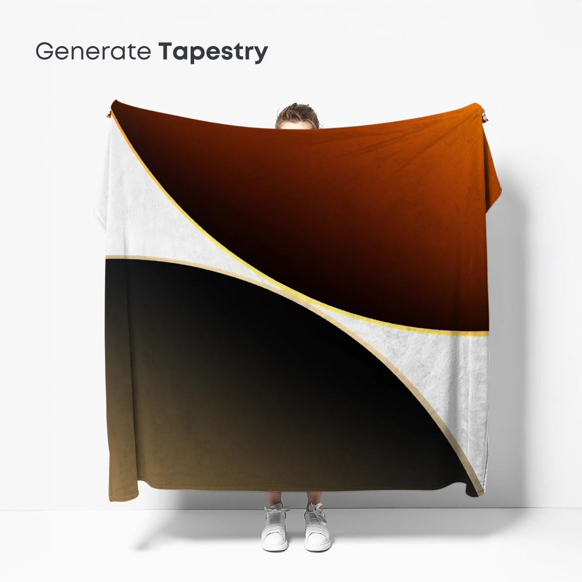 Golden Eclipse: Abstract Gradient Harmony - Image 5