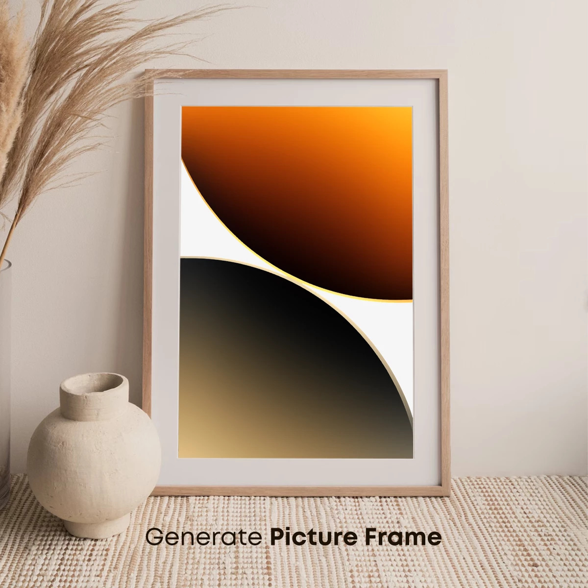 Golden Eclipse: Abstract Gradient Harmony - Image 7