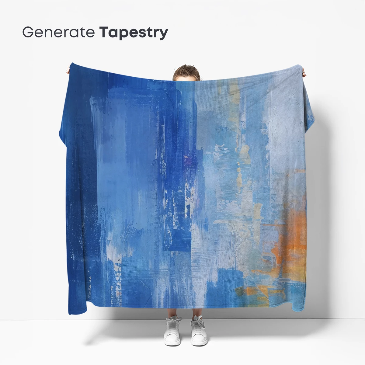 Blue Abstract Symphony: Urban Canvas - Image 5