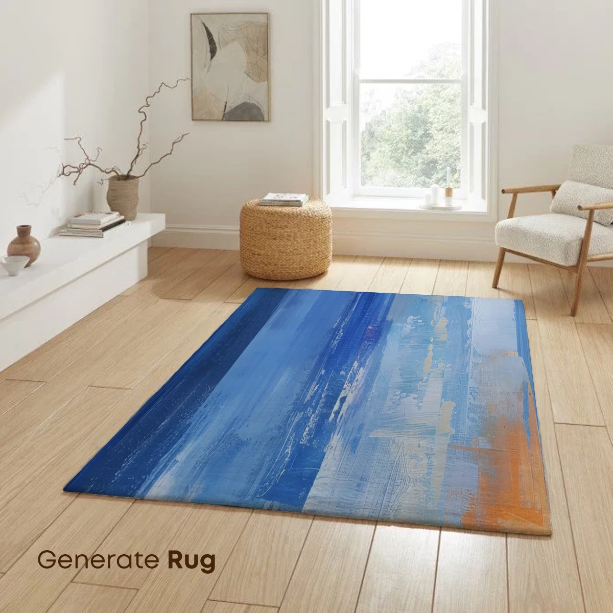 Blue Abstract Symphony: Urban Canvas - Image 6