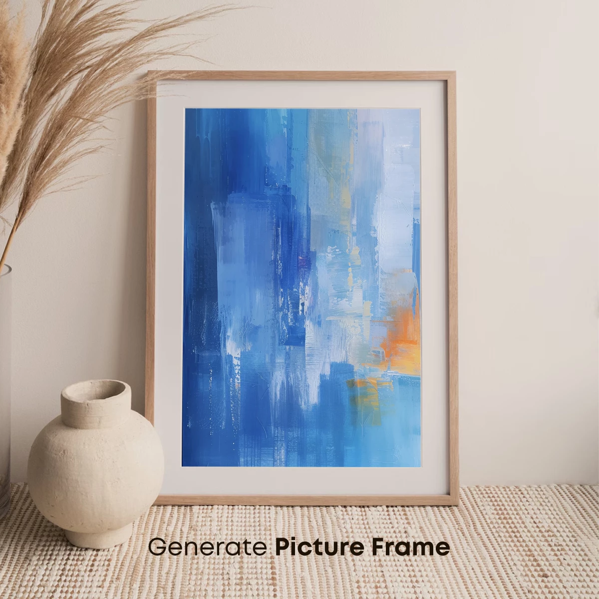 Blue Abstract Symphony: Urban Canvas - Image 7