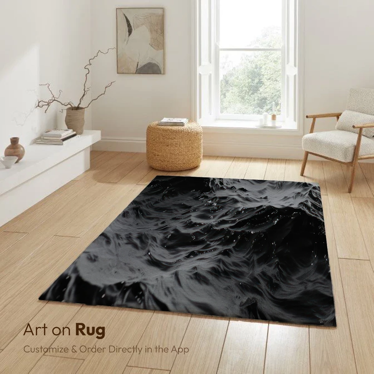 Ethereal Black Ocean Waves - Image 6