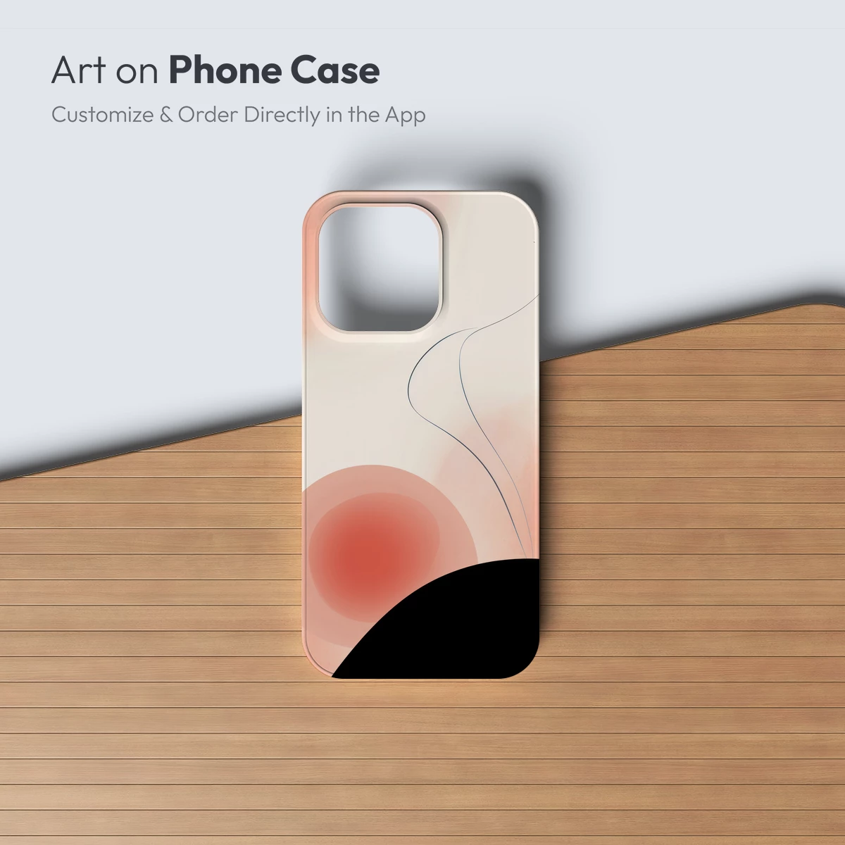 Abstract Dawn: Minimalist Curves and Warm Hues - Image 2