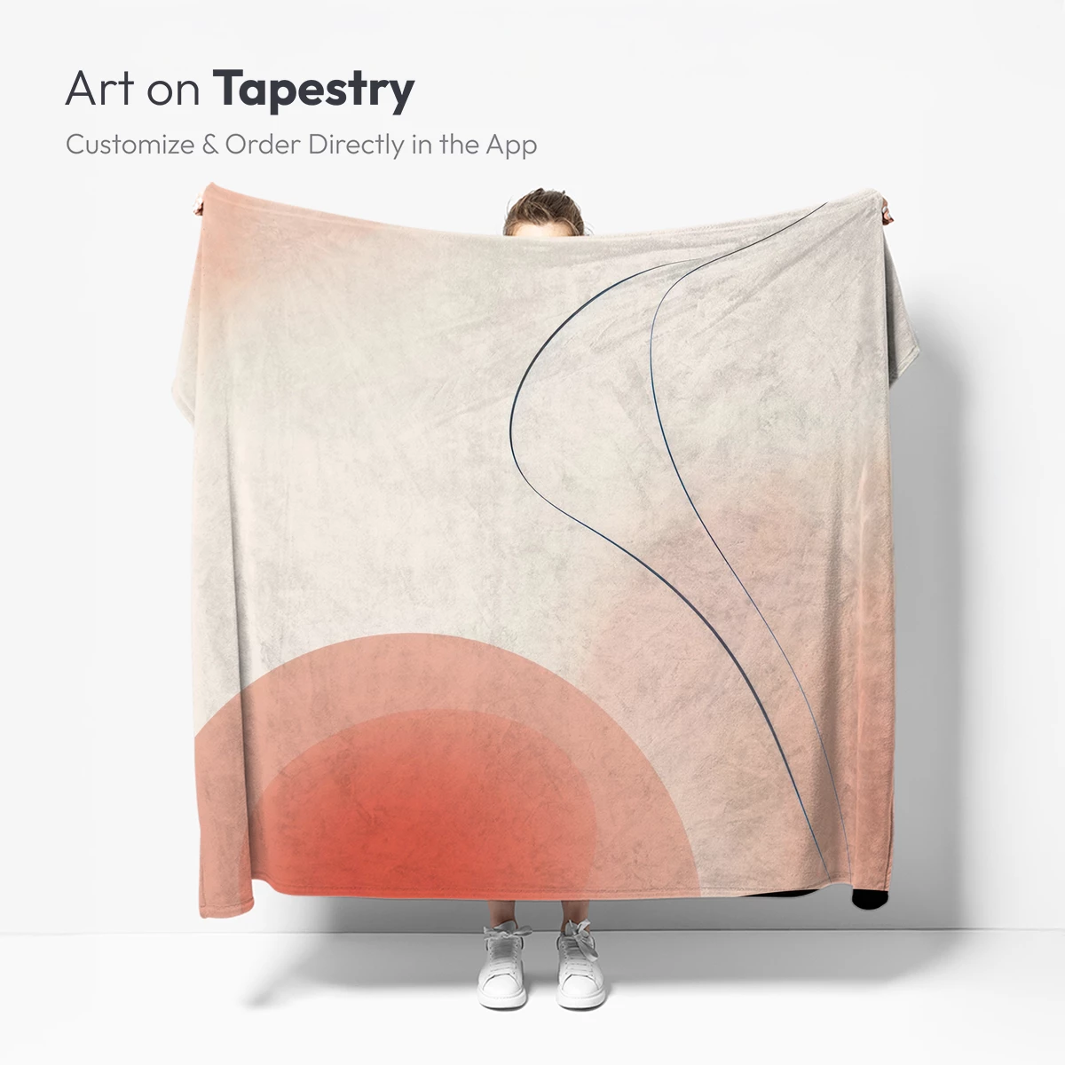 Abstract Dawn: Minimalist Curves and Warm Hues - Image 4