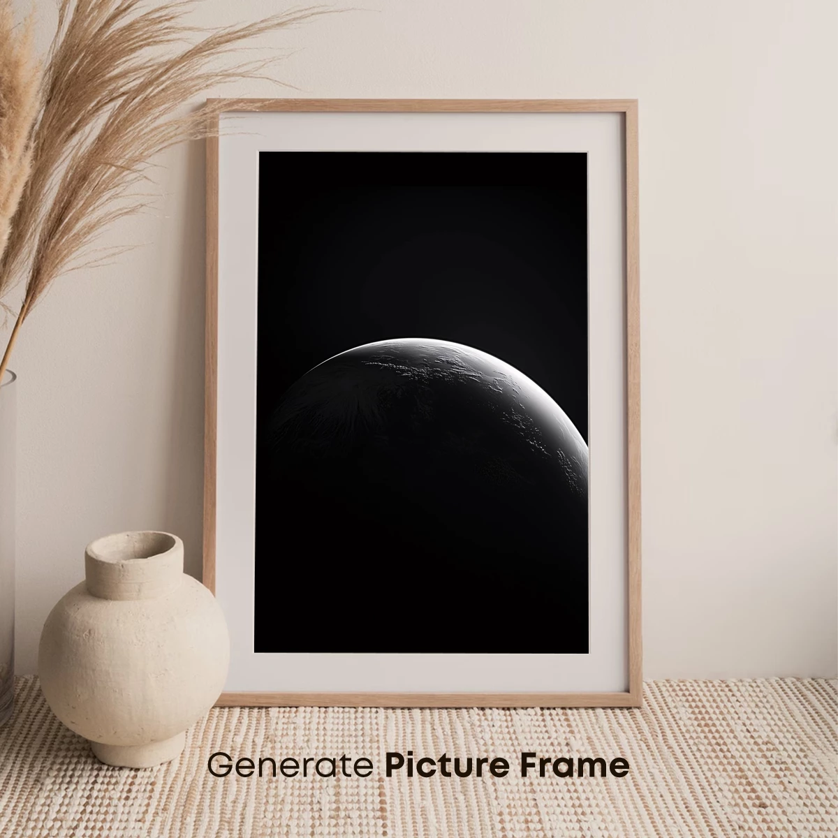 Eclipse of Solitude: Celestial Half-Lit Sphere - Image 7