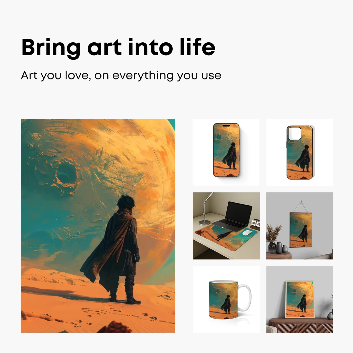 Desert Voyager Under a Giant Planet - Image 2