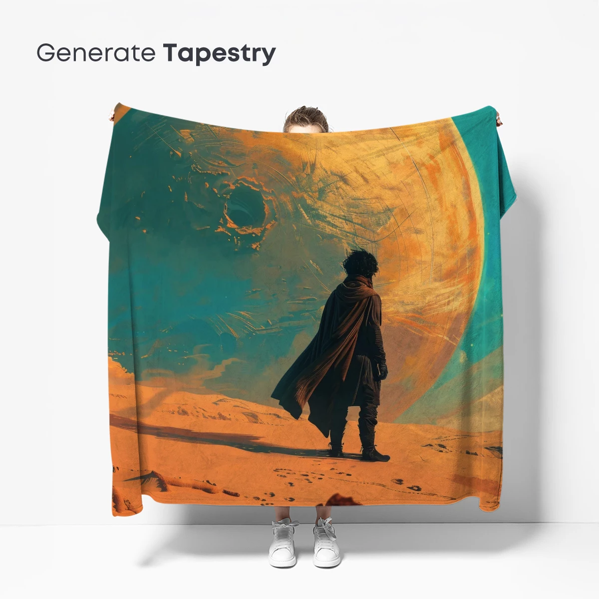 Desert Voyager Under a Giant Planet - Image 5