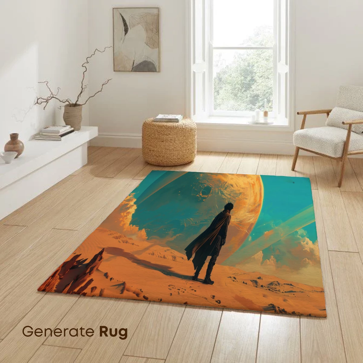 Desert Voyager Under a Giant Planet - Image 6