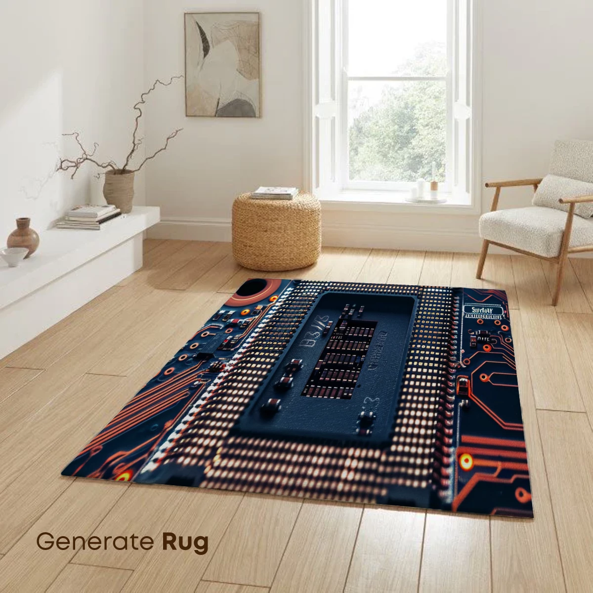 Circuit Symphony: Glowing Tech Heartbeat - Image 6