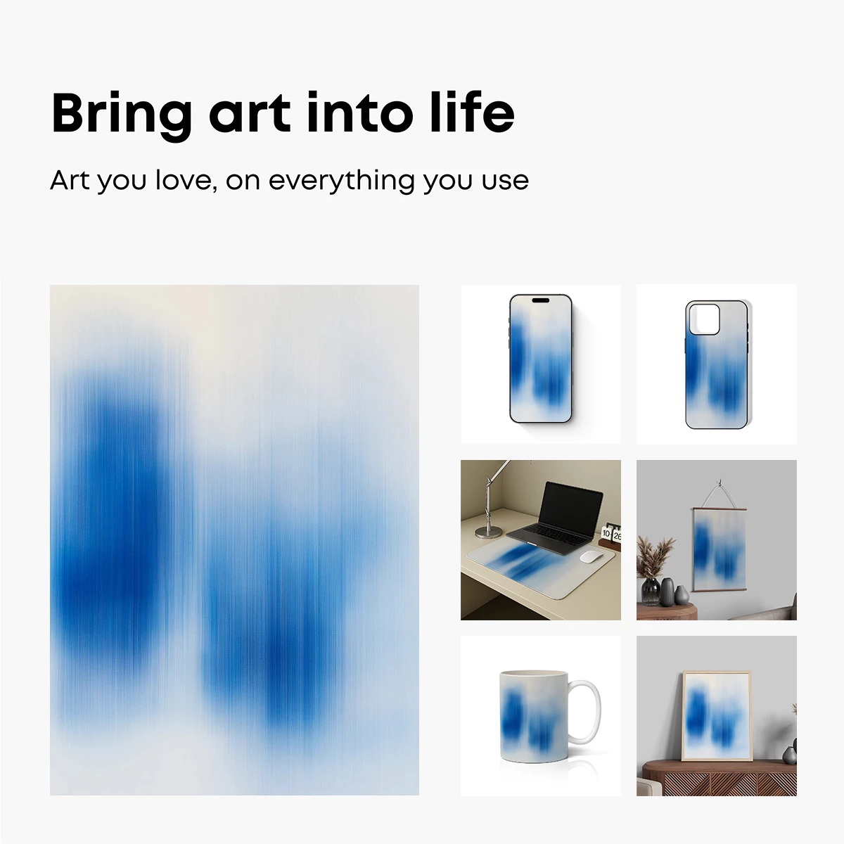 Blurred Blue Figures: A Dance of Shadows - Image 2