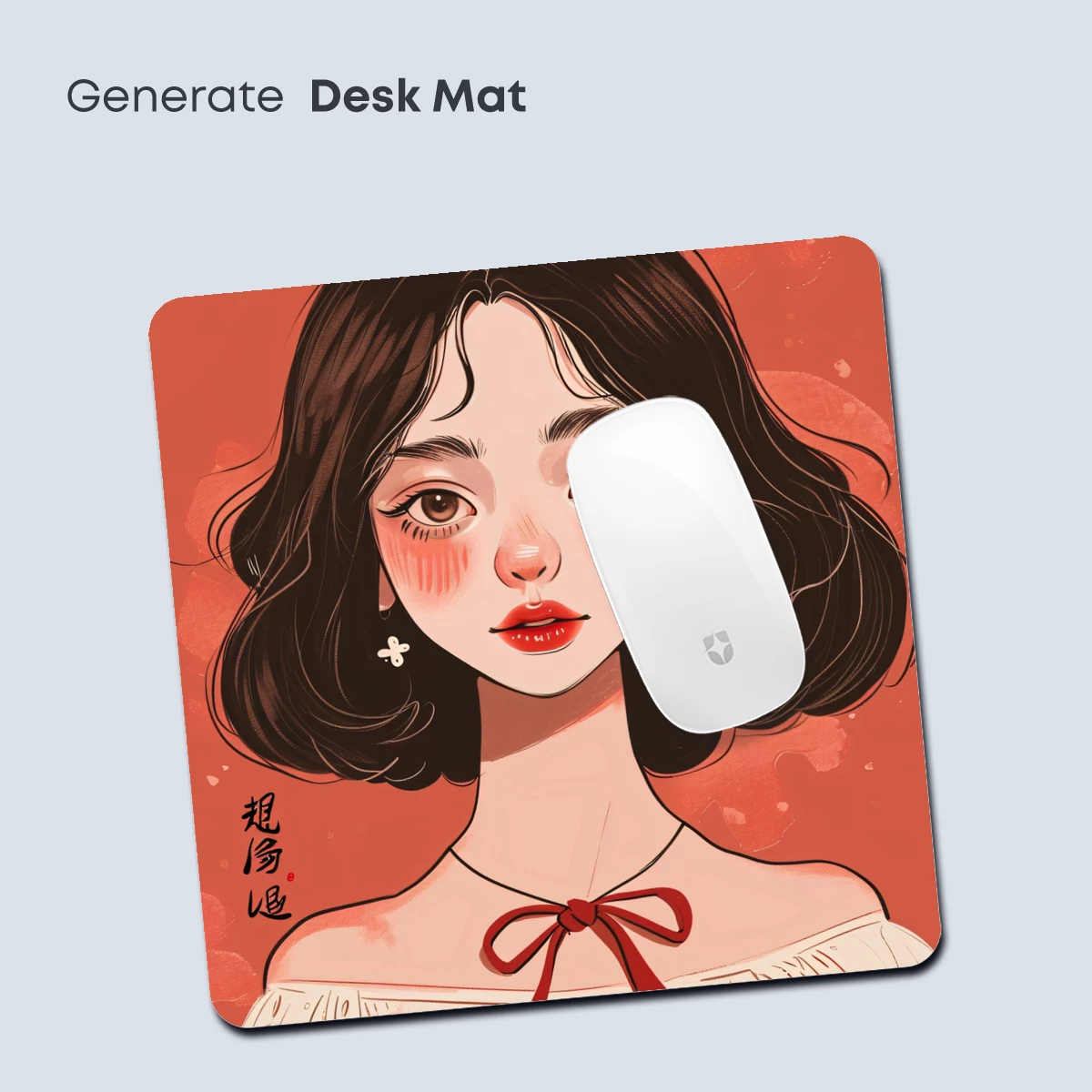 Blushing Beauty: Whimsical Anime Portrait - Image 4