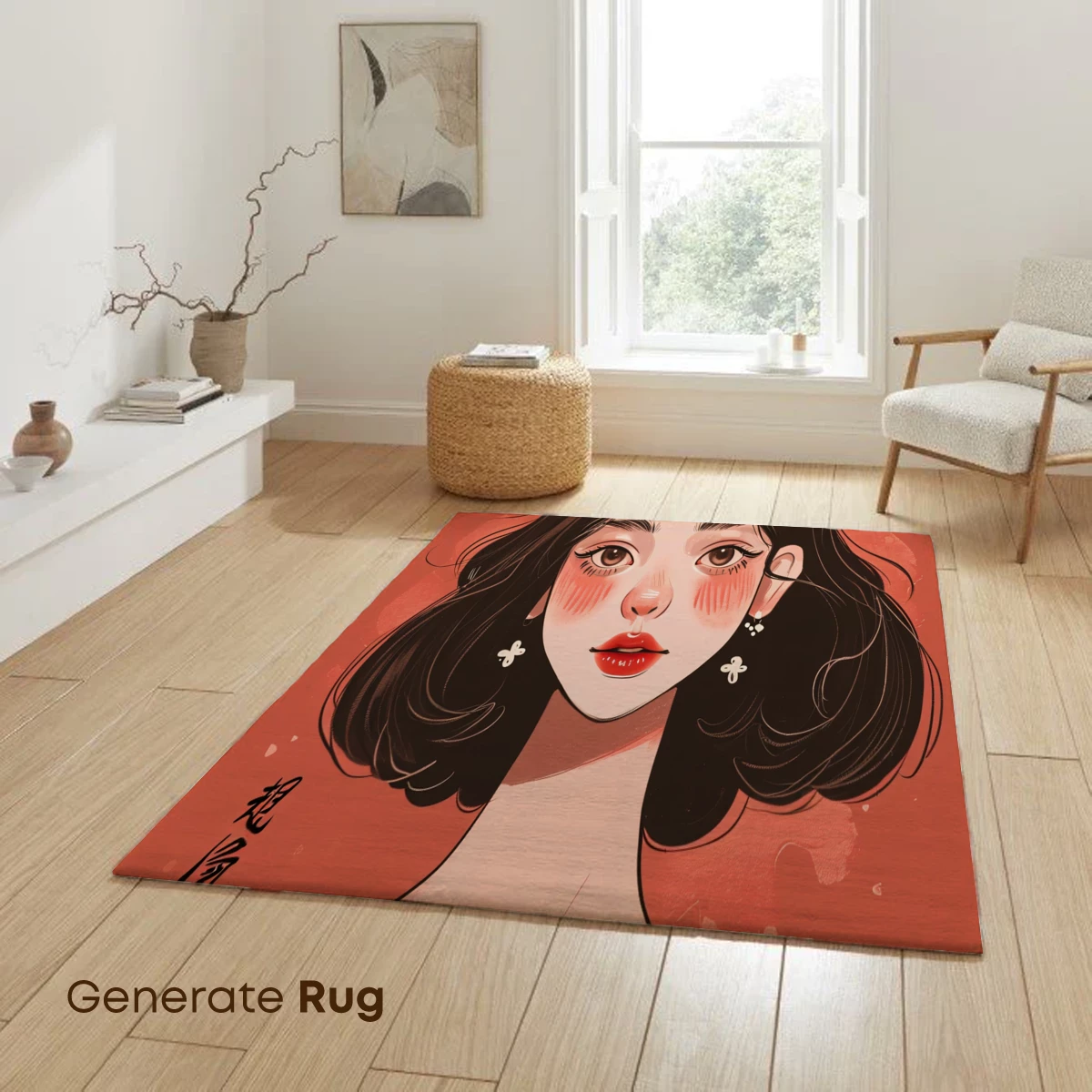 Blushing Beauty: Whimsical Anime Portrait - Image 6