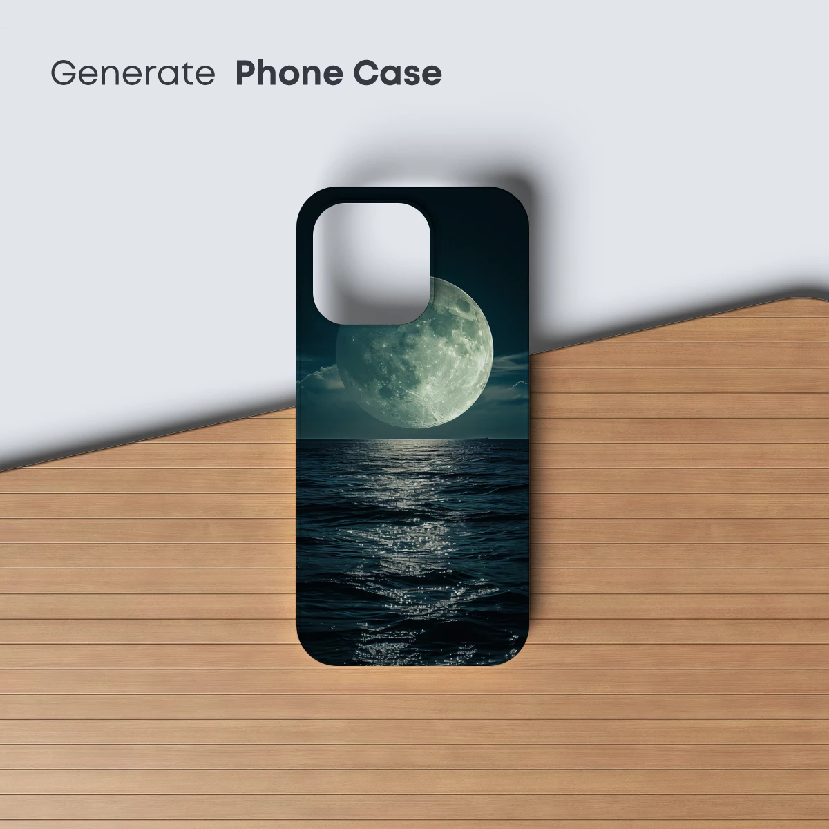 Luminous Moon Over Serene Seas - Image 3